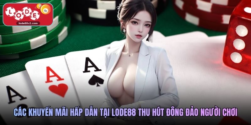 Các khuyến mãi hấp dẫn tại Lode88 thu hút đông đảo người chơi